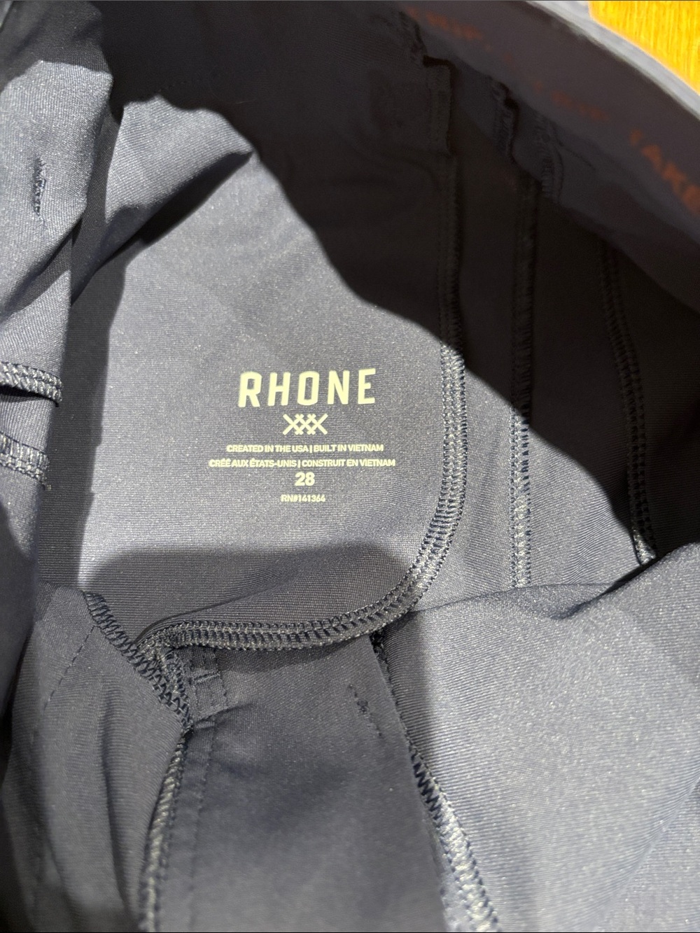 Men's Navy Performance Pants - Rho - Picture 2 of 5